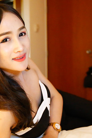 22 year old Thai gets fucked deep by big white cock